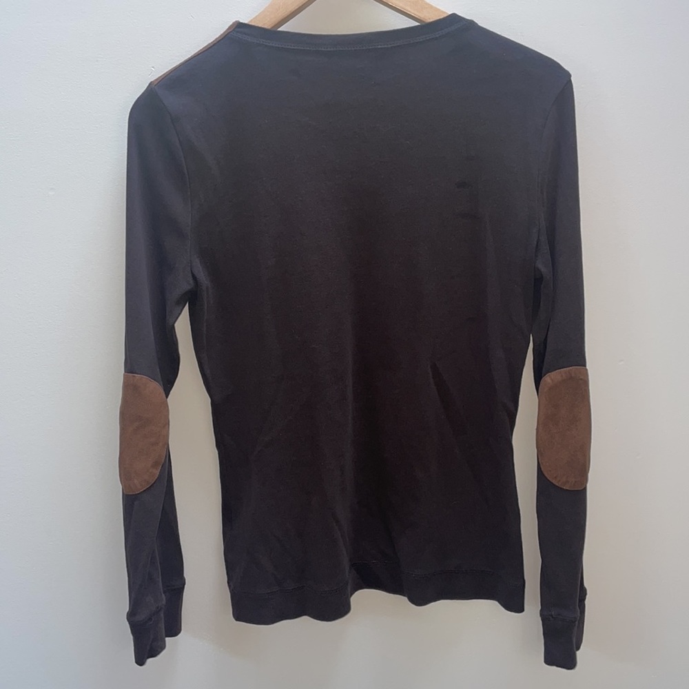 NWOT Lauren Ralph Lauren Neutral Suede Top - Picture 7 of 11